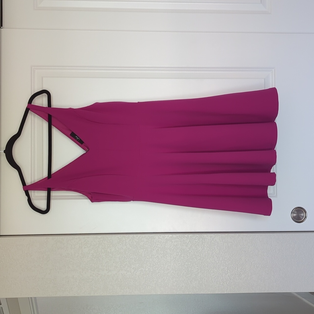 Lulus Darling Delight Fuchsia Skater Dress Pink - Size XL - Picture 2 of 7